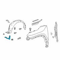 OEM 2020 Toyota RAV4 Splash Shield Diagram - 53896-0R081