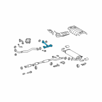 OEM 2013 Toyota Venza Front Pipe Diagram - 17403-0P060