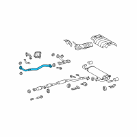 OEM 2014 Toyota Venza Front Pipe Diagram - 17410-0P310