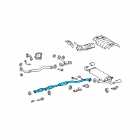 OEM Toyota Venza Intermed Pipe Diagram - 17420-0P200