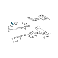 OEM 2012 Toyota Venza Front Pipe Front Bracket Diagram - 17571-0P090