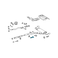 OEM Toyota Venza Rear Bracket Diagram - 17573-0P080