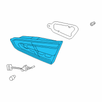 OEM 2014 Kia Forte Lens & Housing-Rear Combination Inside Diagram - 92430A7330