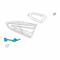 OEM Kia Forte Bulb Holder & Wiring Assembly Diagram - 92480A7330