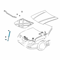 OEM 2000 Toyota Avalon Support Cylinder Diagram - 53440-A9020