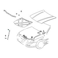 OEM 1999 Lexus SC300 Bolt, Back Door Stay Diagram - 68961-23010