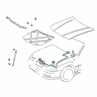 OEM 2004 Toyota Avalon Release Cable Diagram - 53630-AC030