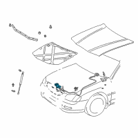 OEM 2001 Toyota Avalon Lock Diagram - 53510-AC040