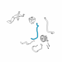 OEM 2004 Ford E-250 Upper Return Hose Diagram - 5C2Z-3A713-LA