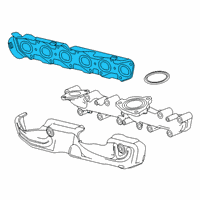 OEM Cadillac Escalade Heat Shield Gasket Diagram - 55507833