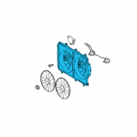 OEM 2009 Toyota Highlander Fan Shroud Diagram - 16711-36070