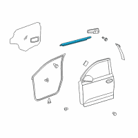 OEM 2013 Scion xD Belt Molding Diagram - 68210-52160