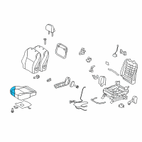 OEM Toyota Matrix Seat Cushion Pad Diagram - 71511-02460