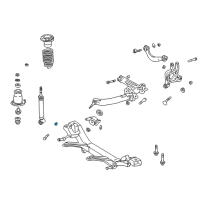 OEM 2000 Toyota Celica Strut Assembly Nut Diagram - 90179-14045