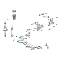 OEM 2008 Scion tC Strut Assembly Nut Diagram - 90179-14045