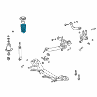OEM 2004 Toyota Celica Coil Spring Diagram - 48231-2G640