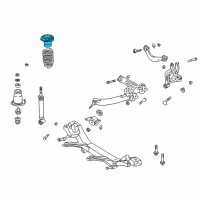 OEM 2010 Scion tC Upper Spring Insulator Diagram - 48257-32080