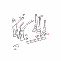 OEM 2008 Toyota Avalon Rear Panel Plate Diagram - 61824-12060