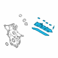 OEM Ford Police Interceptor Sedan Valve Cover Diagram - FG1Z-6582-C