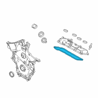 OEM Lincoln MKS Valve Cover Gasket Diagram - FG1Z-6584-B