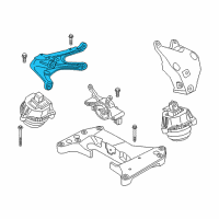 OEM 2022 BMW 840i Gran Coupe B58 Petrol Engine Supporting Bracket Right Diagram - 22-11-6-876-214