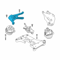 OEM BMW 540i xDrive B58 Petrol Engine Supporting Bracket Right Diagram - 22-11-6-876-214