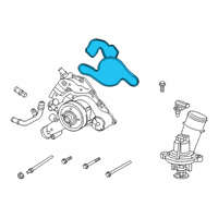 OEM 2017 Ram 3500 Gasket-Water Pump Diagram - 4893149AA