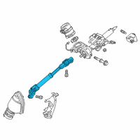 OEM 2022 Lexus UX200 Shaft Assembly, Steering Diagram - 45260-76030