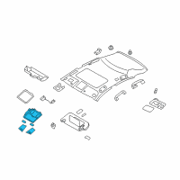 OEM Infiniti EX37 Map Lamp Assy Diagram - 26430-3WV0A