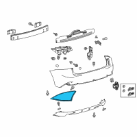 OEM 2016 Lexus IS350 Reflector Assembly, Reflex Diagram - 81910-53051