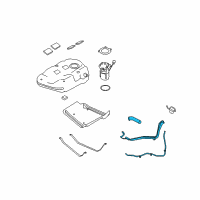 OEM 2008 Ford Taurus Filler Assembly Diagram - 8G1Z-9034-A