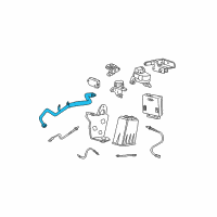 OEM 2000 Ford Mustang Tube Assembly Diagram - XR3Z-9D477-AF