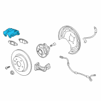 OEM 2020 Chevrolet Malibu Caliper Diagram - 13595649