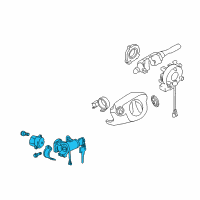 OEM Nissan Cube Key Set Diagram - 99810-1FC1B