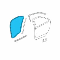 OEM 2009 Pontiac G6 Door Weatherstrip Diagram - 25927472