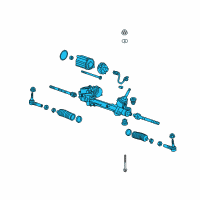 OEM 2014 Chevrolet Volt Steering Gear Diagram - 13413955