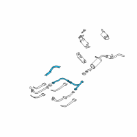 OEM 2004 Nissan Xterra INSULATOR Heat Exhaust Diagram - 20530-7B400