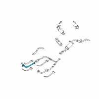 OEM Nissan Frontier Exhaust Front Pipe Diagram - 20010-7B415