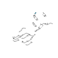 OEM 2000 Nissan Xterra Gasket Diagram - 20813-4S000