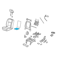 OEM 2013 Ram 1500 Pad-Seat Cushion Diagram - 4610125AC