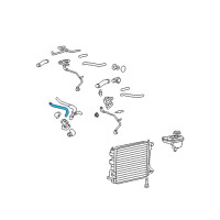 OEM 2007 Ford Mustang Radiator Hose Diagram - 7R3Z8075A