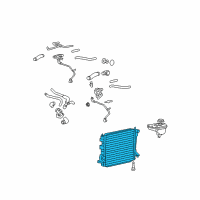 OEM 2011 Ford Mustang Radiator Diagram - AR3Z-8005-A