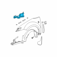 OEM 2007 Saturn Ion Splash Shield Diagram - 22623356