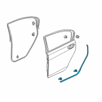 OEM 2019 Acura RLX Sub-Seal, Right Rear Door (Lower) Diagram - 72829-TY2-A01