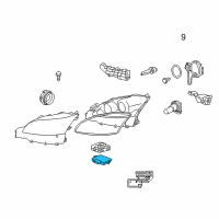 OEM 2013 Lexus LS460 Computer, Light Control Diagram - 85967-50110