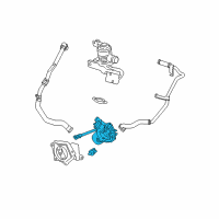 OEM Pontiac Air Injection Reactor Pump Diagram - 12600828