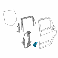 OEM 2011 Jeep Grand Cherokee Rear Door Window Regulator Motor Diagram - 68079285AB