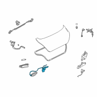 OEM 2005 Hyundai Elantra Cable Assembly-Trunk Lid Inside Handle Diagram - 81222-2D000