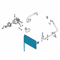 OEM 2014 Hyundai Genesis Coupe Condenser Assembly-Cooler Diagram - 97606-2M501