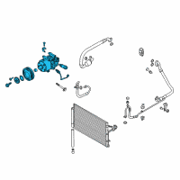 OEM Hyundai Genesis Coupe Compressor Assembly Diagram - 97701-2M500-AS1